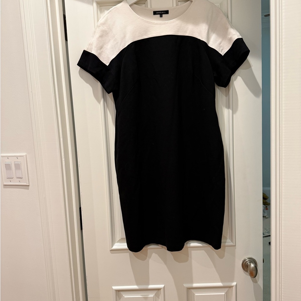 Elegant Black and White Dress